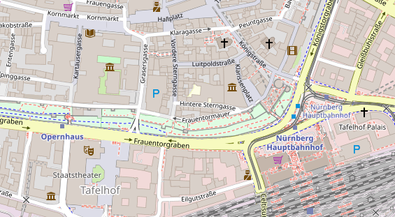 Restaurant auf Karte