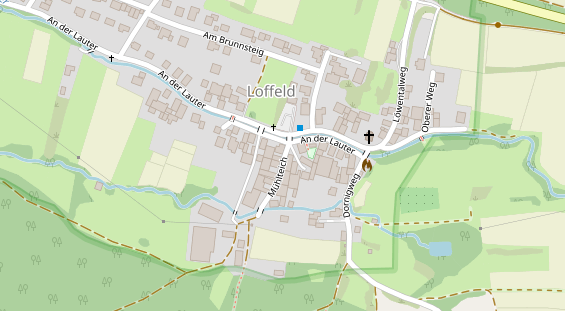 Restaurant auf Karte