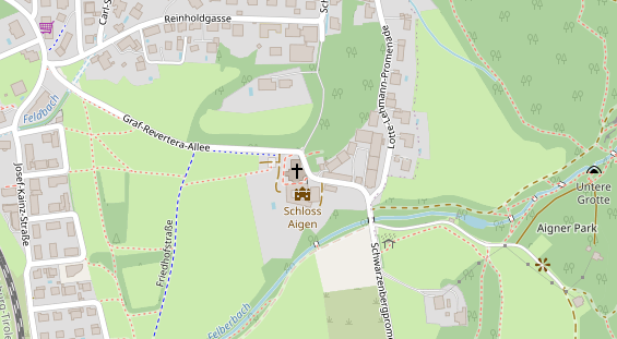 Restaurant auf Karte