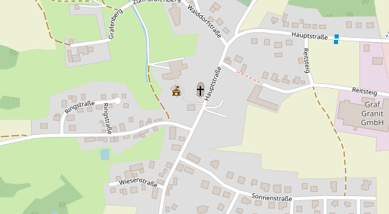 Restaurant auf Karte