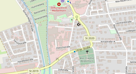 Restaurant auf Karte