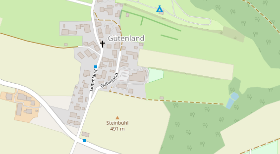 Restaurant auf Karte