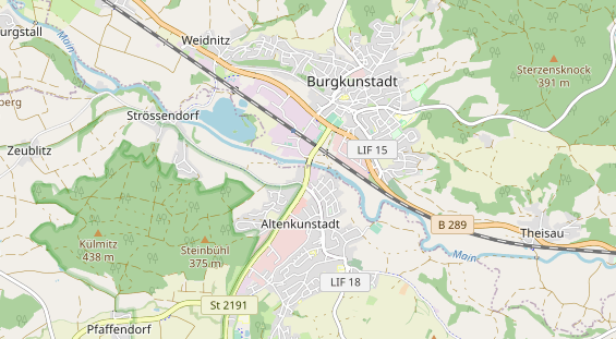 Restaurant auf Karte