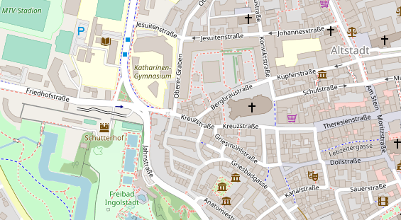 Restaurant auf Karte