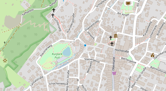 Restaurant auf Karte