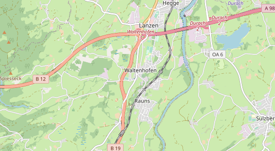 Restaurant auf Karte