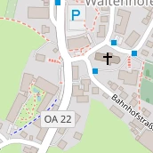 Restaurant auf Karte