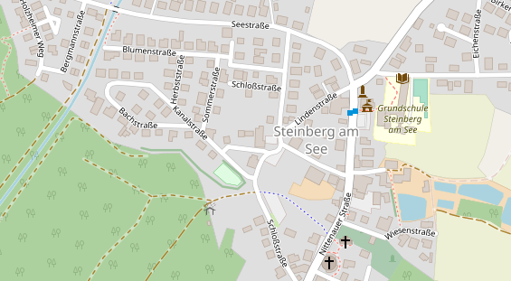 Restaurant auf Karte