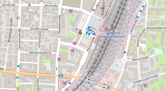 Restaurant auf Karte