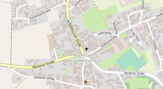 Restaurant auf Karte