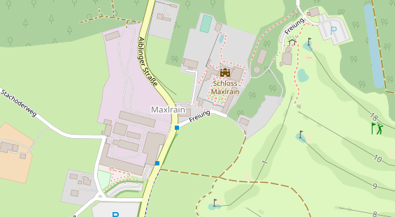 Restaurant auf Karte