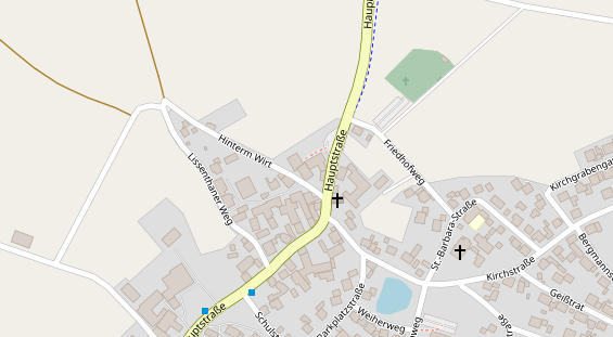 Restaurant auf Karte