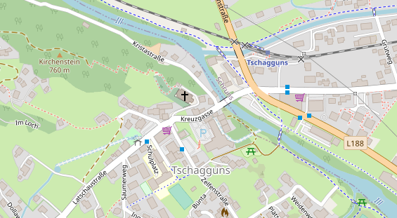 Restaurant auf Karte