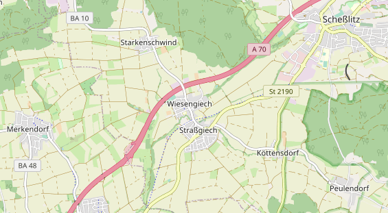 Restaurant auf Karte