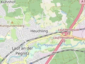 Restaurant auf Karte