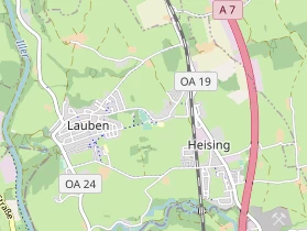 Restaurant auf Karte