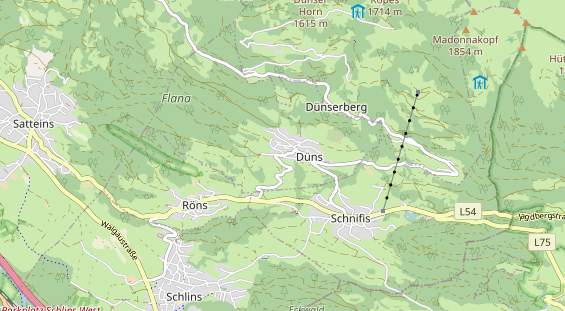 Restaurant auf Karte