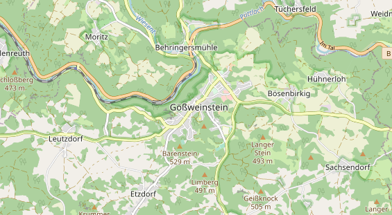 Restaurant auf Karte