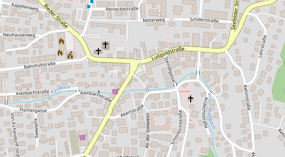 Restaurant auf Karte