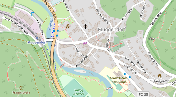 Restaurant auf Karte