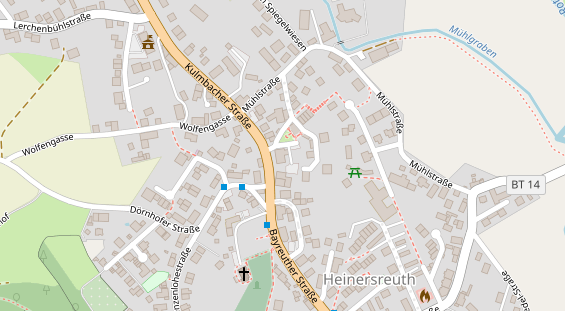 Restaurant auf Karte