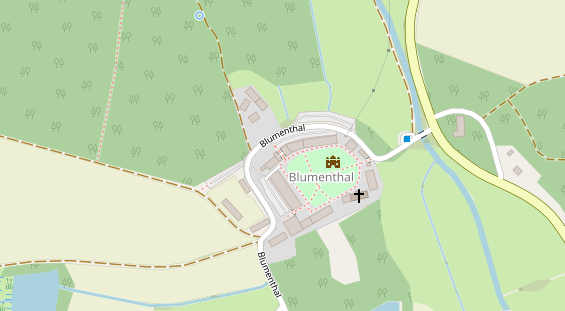 Restaurant auf Karte