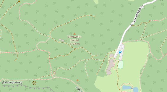 Restaurant auf Karte