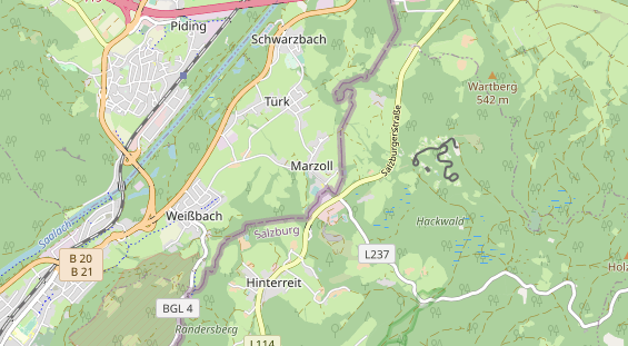 Restaurant auf Karte