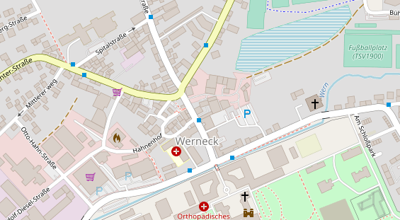 Restaurant auf Karte