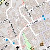 Restaurant auf Karte