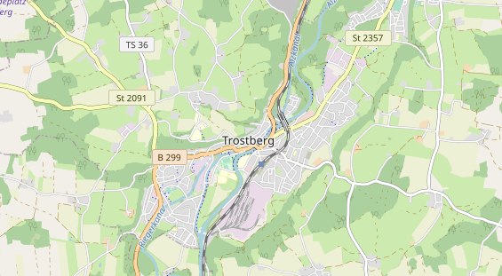 Restaurant auf Karte