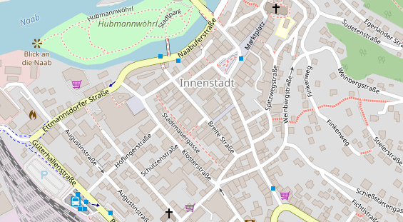 Restaurant auf Karte