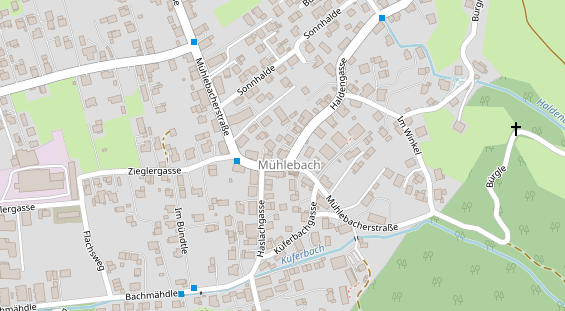 Restaurant auf Karte