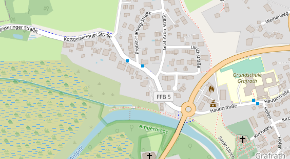 Restaurant auf Karte