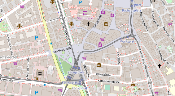 Restaurant auf Karte