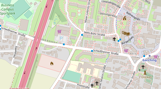 Restaurant auf Karte