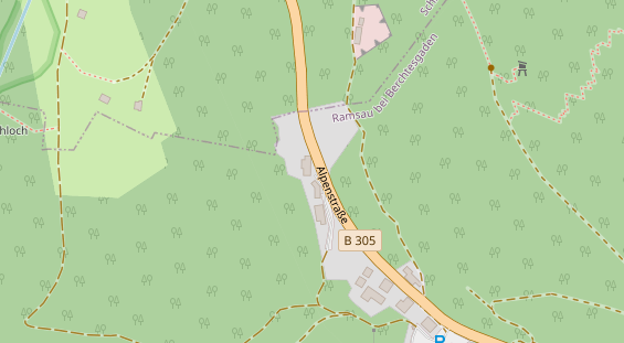 Restaurant auf Karte