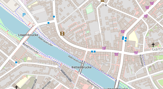 Restaurant auf Karte