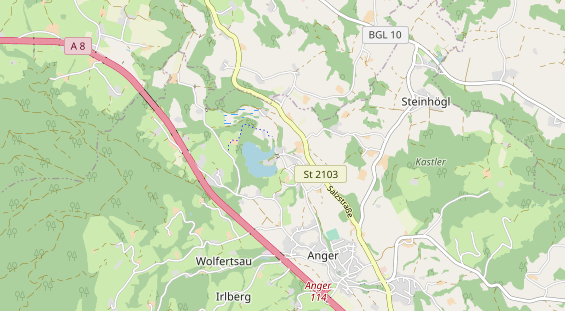 Restaurant auf Karte