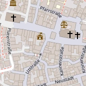 Restaurant auf Karte