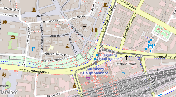 Restaurant auf Karte