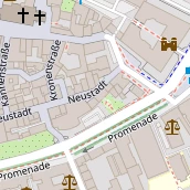 Restaurant auf Karte