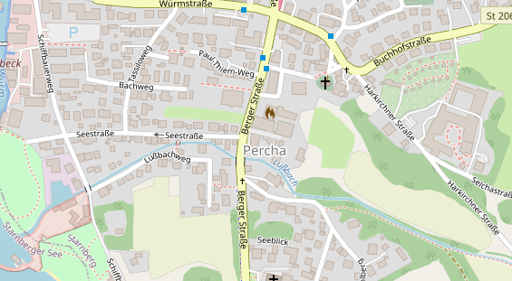 Restaurant auf Karte