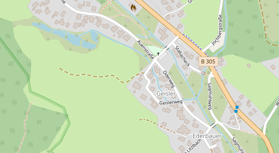 Restaurant auf Karte