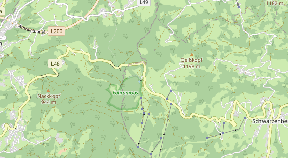 Restaurant auf Karte