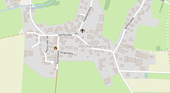 Restaurant auf Karte