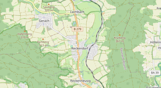 Restaurant auf Karte