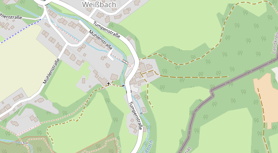 Restaurant auf Karte