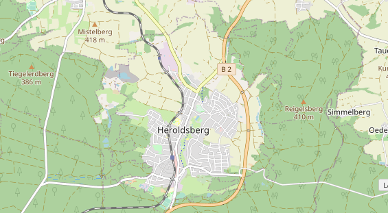 Restaurant auf Karte