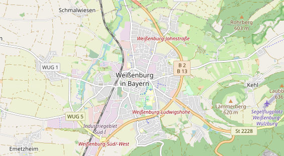 Restaurant auf Karte